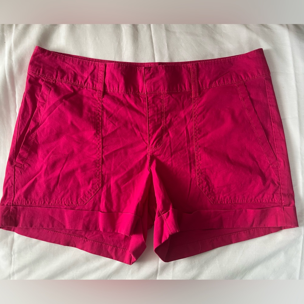 a.n.a Women's Vibrant Pink Cargo Shorts